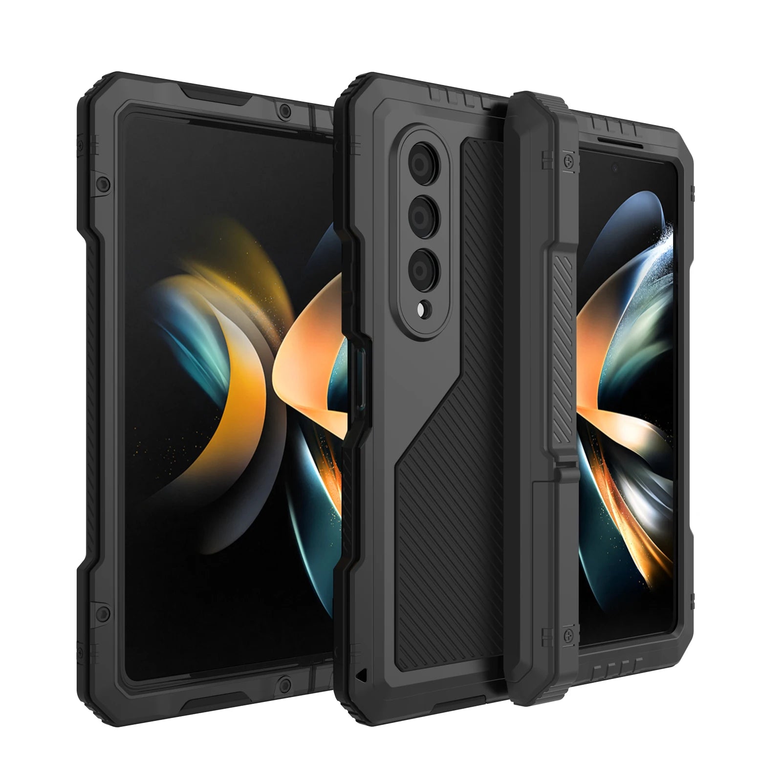 Metal Kickstand Armor Case for Samsung Galaxy Z Fold 4