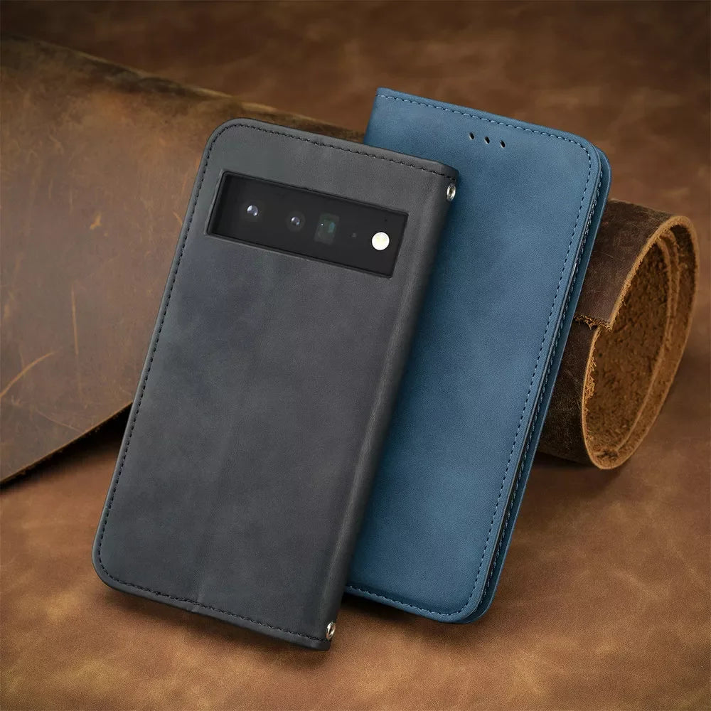 Magnetic Leather Wallet Case for Google Pixel 7/6 Series