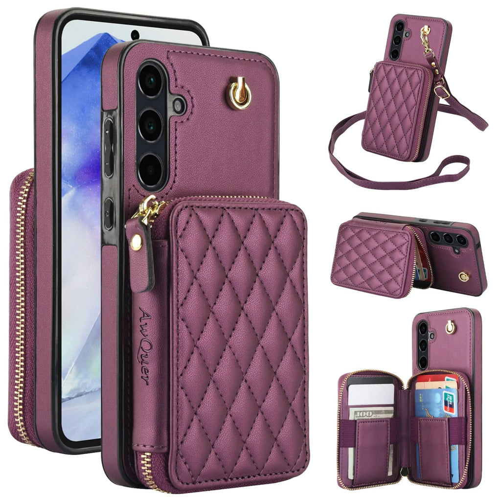 RFID Blocking Crossbody Wallet Case for Samsung Galaxy A Series