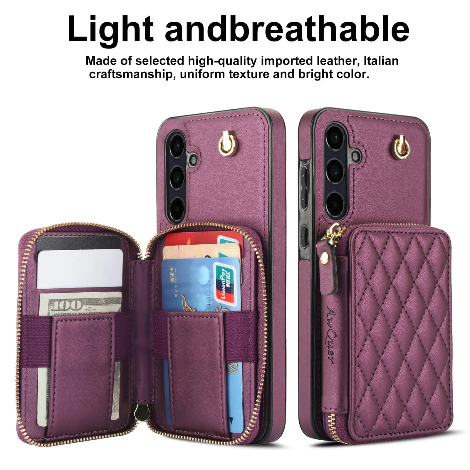 RFID Blocking Crossbody Wallet Case for Samsung Galaxy A Series