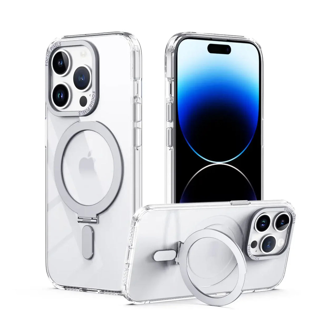 Magnetic Invisible Stand Case for iPhone 14 / 13 / 12 / 11 Series