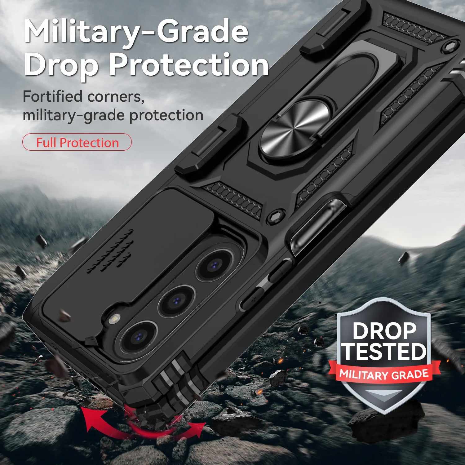 Slide Camera Protection Case for Samsung Galaxy Z Fold 6 / 5 / 4