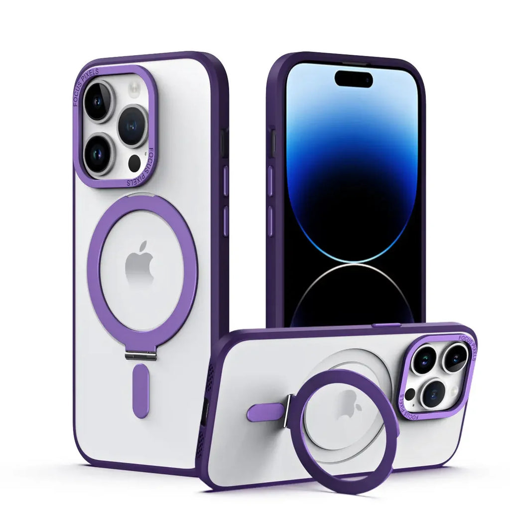 Magnetic Invisible Stand Case for iPhone 14 / 13 / 12 / 11 Series