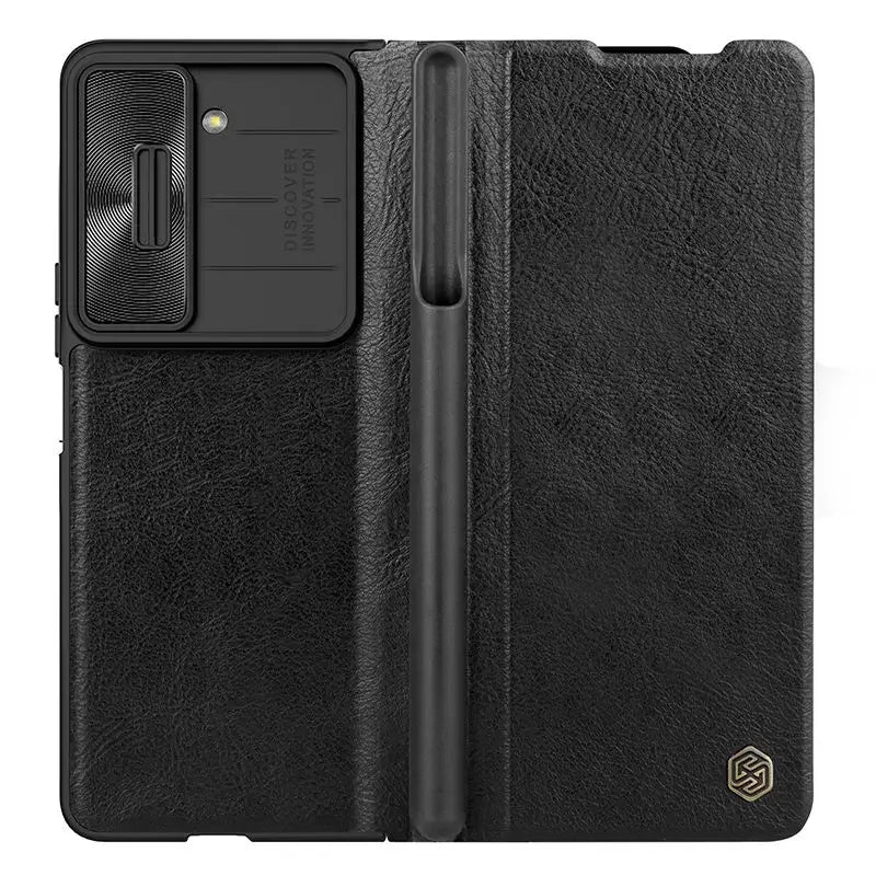 NILLKIN Qin Leather Case for Samsung Galaxy Z Fold 5 with S-Pen Holder