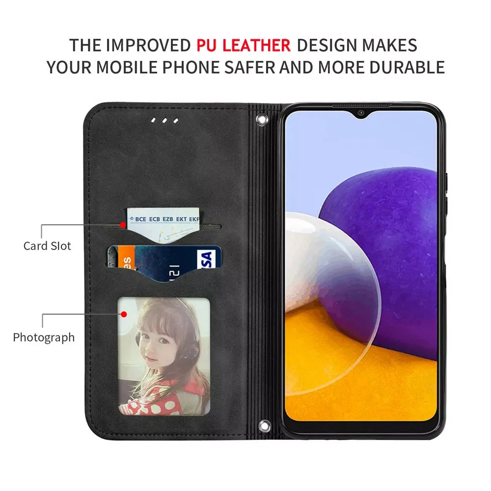 Magnetic Leather Wallet Case for Google Pixel 7/6 Series