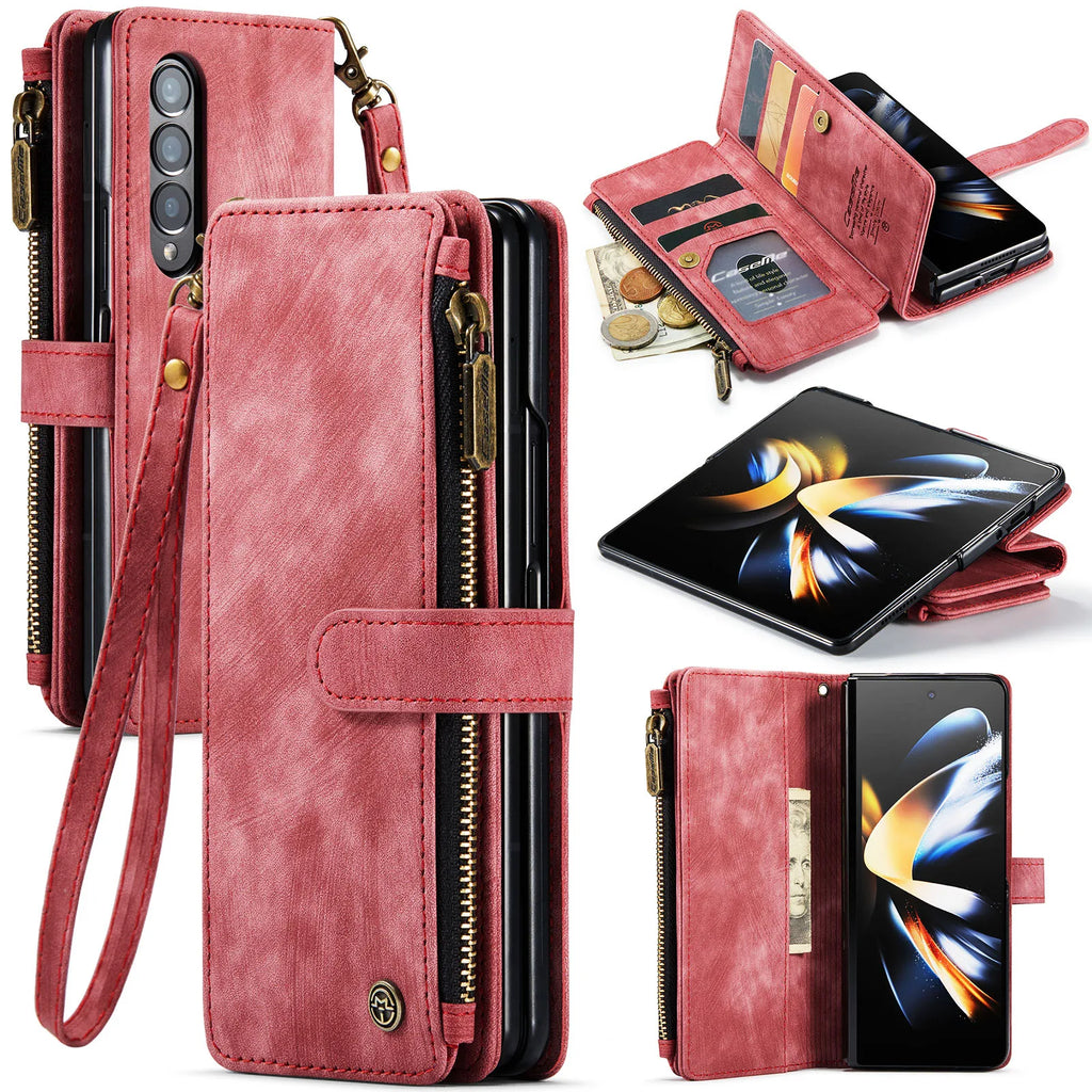 Magnetic Wallet Flip Case for Samsung Galaxy Z Fold 3 / Z Fold 4