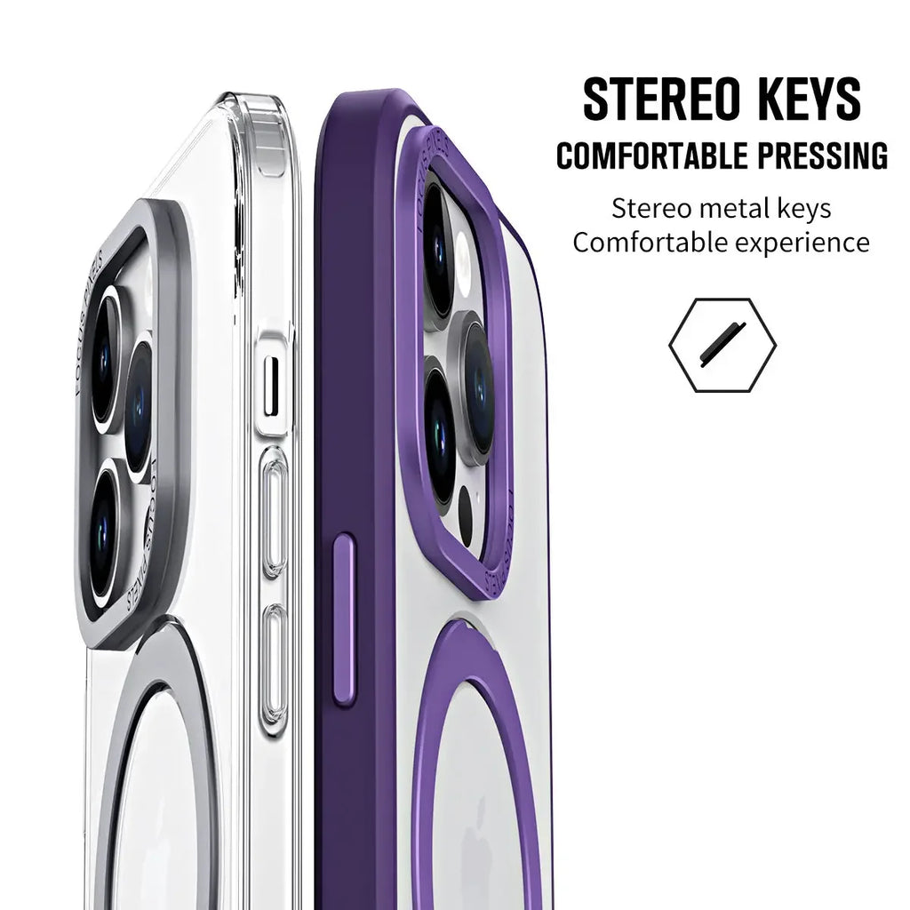 Magnetic Invisible Stand Case for iPhone 14 / 13 / 12 / 11 Series