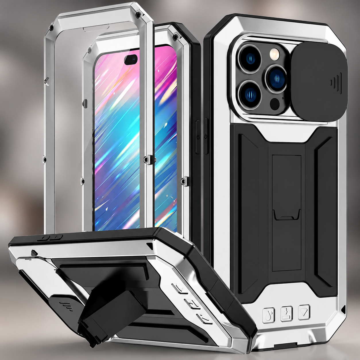 Rugged Kickstand Case for iPhone 14 / 13 Series