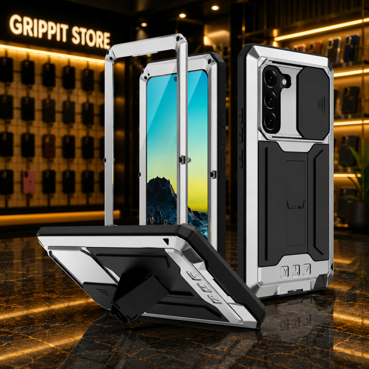 Rugged Military Grade Kickstand Case for Samsung Galaxy S24 / S23 / S22 Series